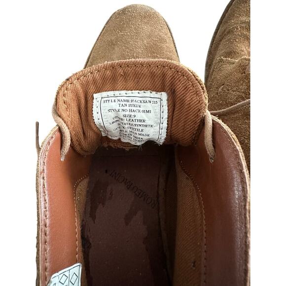 Romeo Pacini Hack Brown Leather Chukka Boots sz 9 - Picture 6 of 6
